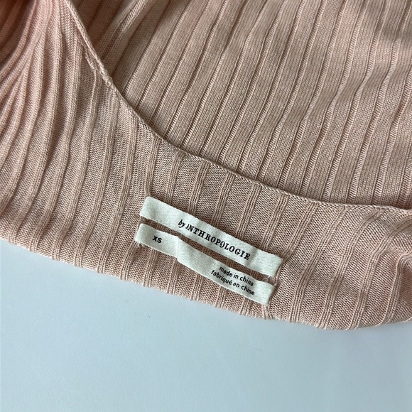 Anthropologie‎ Ribbed Knit Camisole Pink XS - Picture 5 of 6
